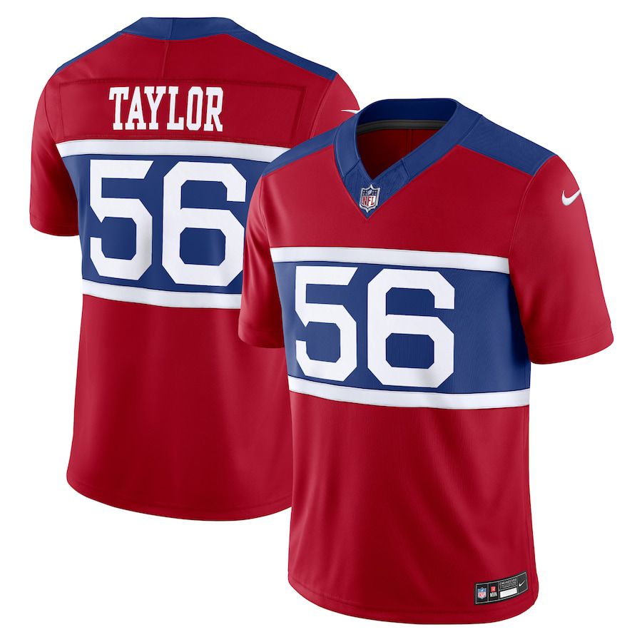 Men New York Giants #56 Lawrence Taylor Nike Century Red Alternate Vapor F.U.S.E. Retired Player Limited NFL Jersey->new york giants->NFL Jersey